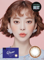 LENSVERY Rosee Romantic Brown (2pcs) 1Monthly G.DIA 12.9mm $15 JUICYLENS