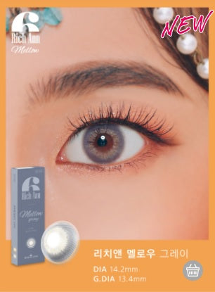 Rich Ann Mellow Grey 1Day (6Pcs) Colored Contacts