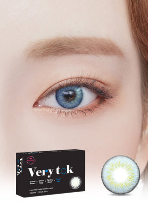 Very Tok Capri Blue (2Pcs) Monthly (Buy 1 Get 1 Free) Colored Contacts