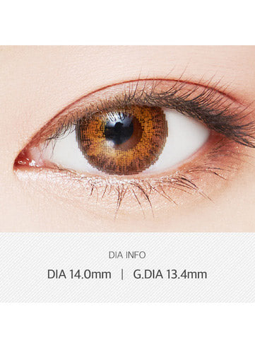 Poing Brown (1Pair) 6Monthly G.DIA 13.4mm