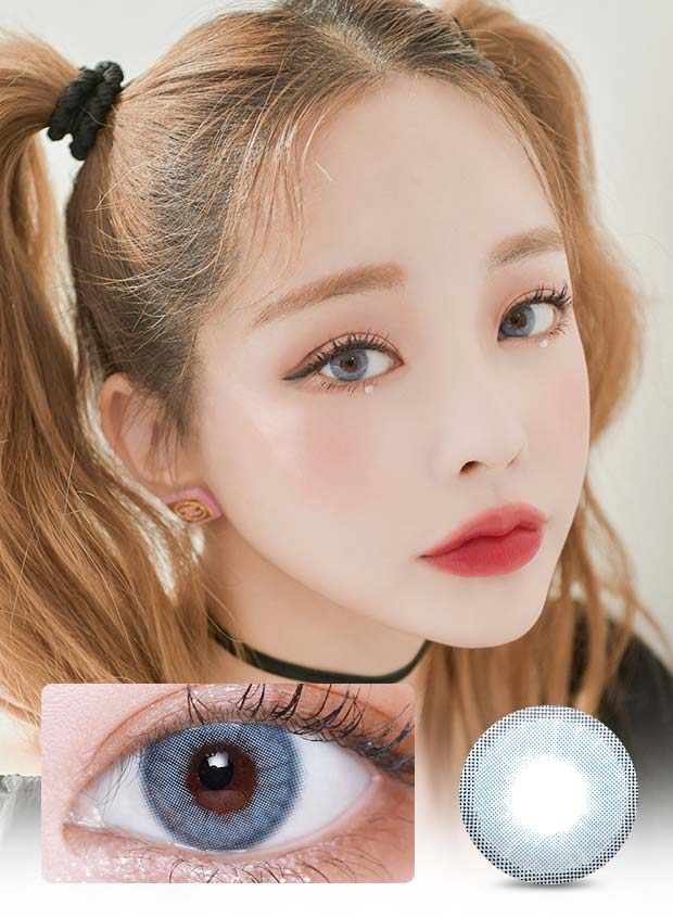 Silhouette Blue Grey (2pcs) Monthly (Buy 1 Get 1 Free) Colored Contacts