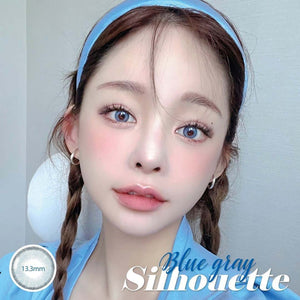 Silhouette Blue Grey (2pcs) Monthly (Buy 1 Get 1 Free) Colored Contacts