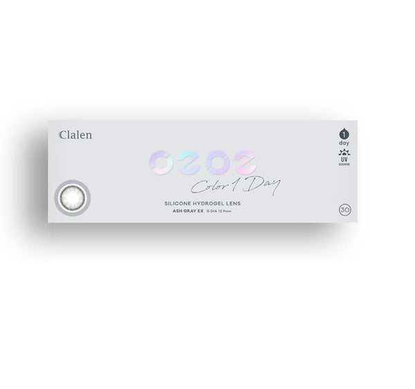 Clalen O2O2 Color 1 Day Ash Gray EX Contact Lenses | Juicylens