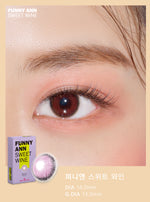 ANN Funny Ann Sweet Wine (2pcs) 1Month G.DIA 13.0mm $15 JUICYLENS