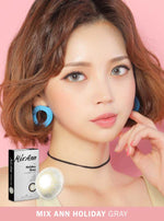 ANN Mix Ann Holiday Gray (2pcs) ( Buy 1 Get 1 Free ) 1Monthly G.DIA 12.7mm $15 JUICYLENS