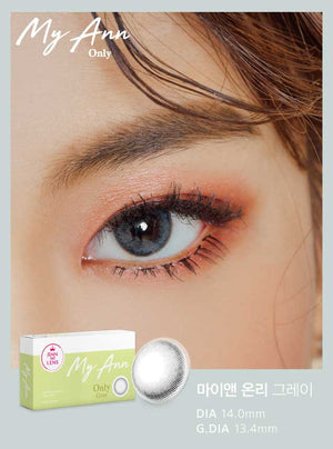 ANN My Ann Only Gray (2pcs) 1Monthly G.DIA 13.4mm $15 JUICYLENS