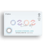 INTEROJO Clalen O2O2 Color M Natural Gray EX (2pcs) (Silicone Hyerogel) 1Monthly G.DIA 12.7mm $15 JUICYLENS