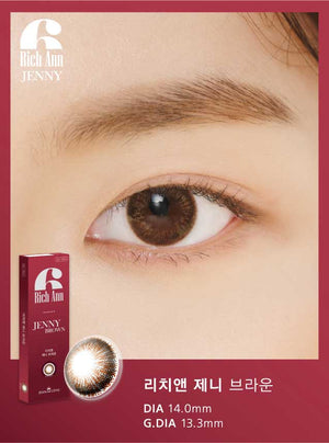 Rich Ann Jenny Brown 1Day (6Pcs) Colored Contacts
