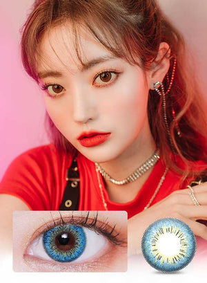 Vanity Blue (1Pcs) 3 Months (Buy 1 Get 1 Free) Colored Contacts